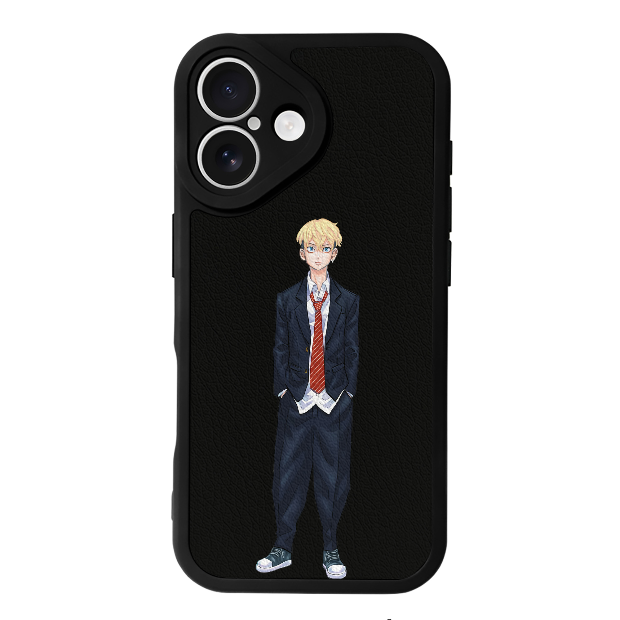 （画像用） 東京リベンジャーズ Tokyo Revengers 【iPhone 16シリーズ対応】シリコンスマホケース（レザー調） 材質：シリコン